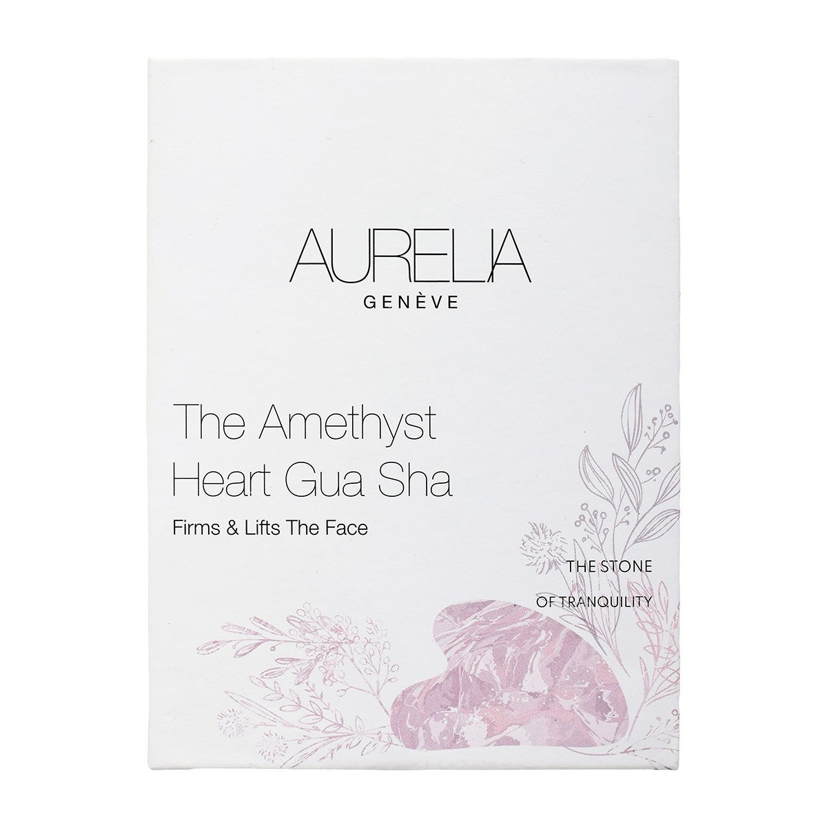 Amethyst Crystal Heart Gua Sha