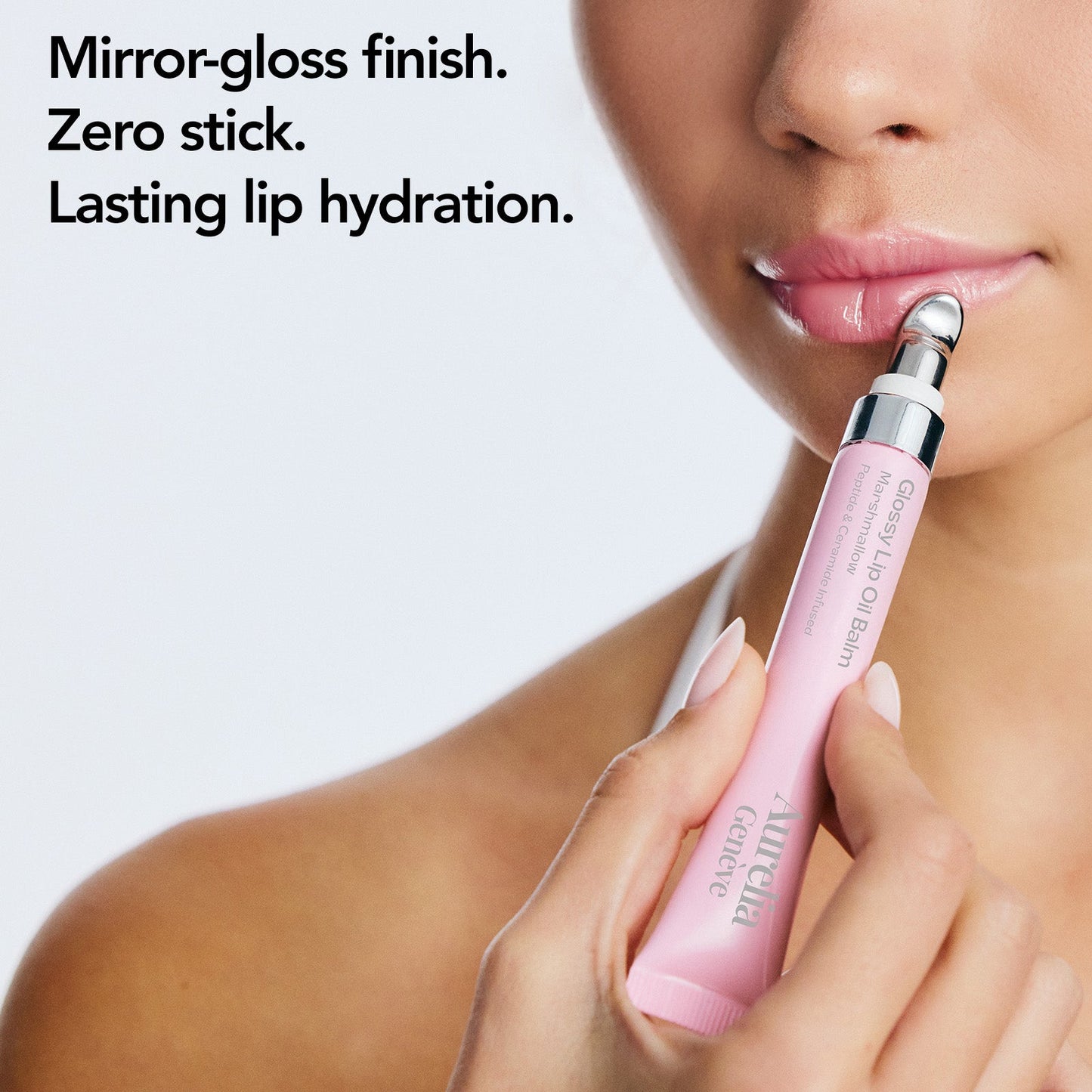 Glossy Lip Oil Balm - Peptide & Ceramid Infused - Cherry Pie