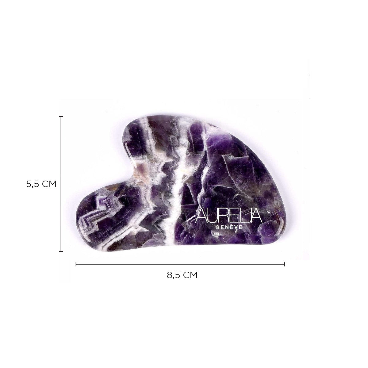 Amethyst Crystal Heart Gua Sha