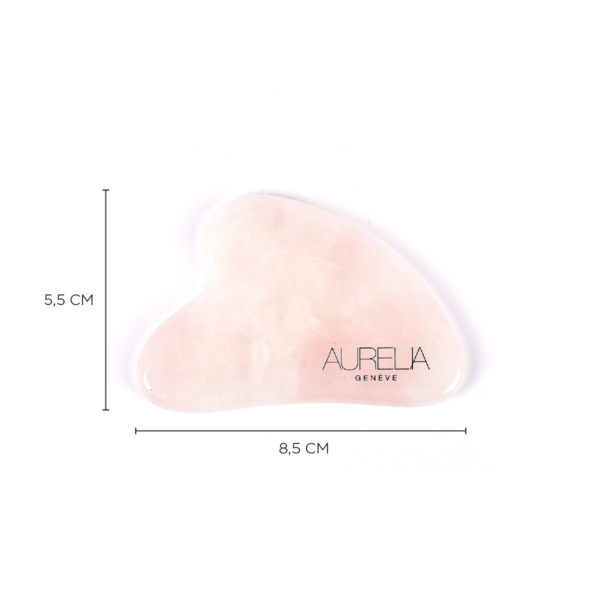 Rose Quartz Crystal Heart Gua Sha