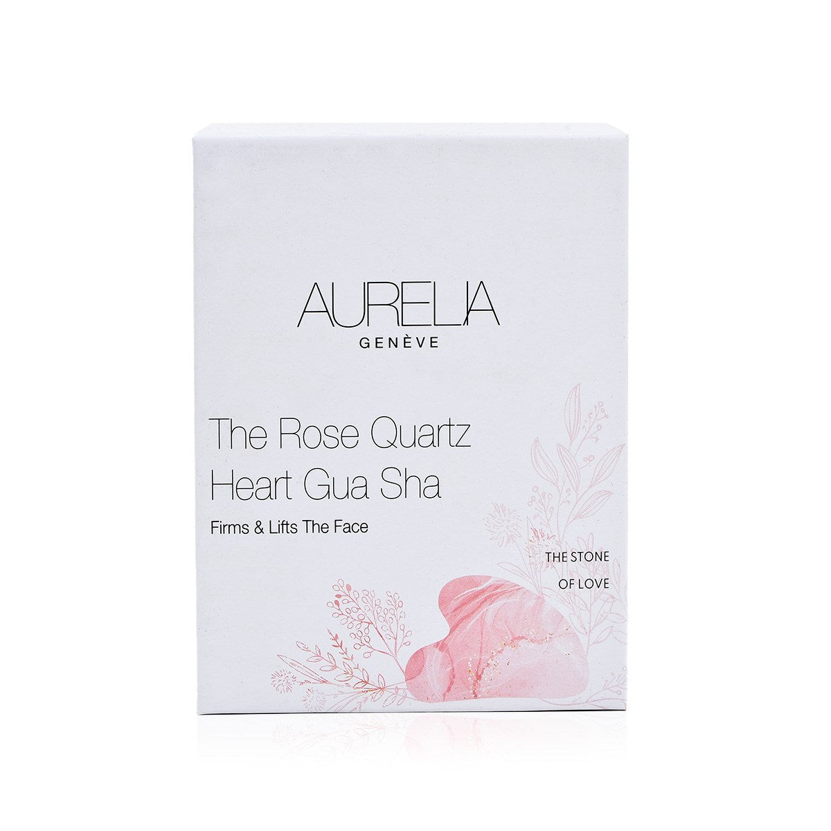 Rose Quartz Crystal Heart Gua Sha