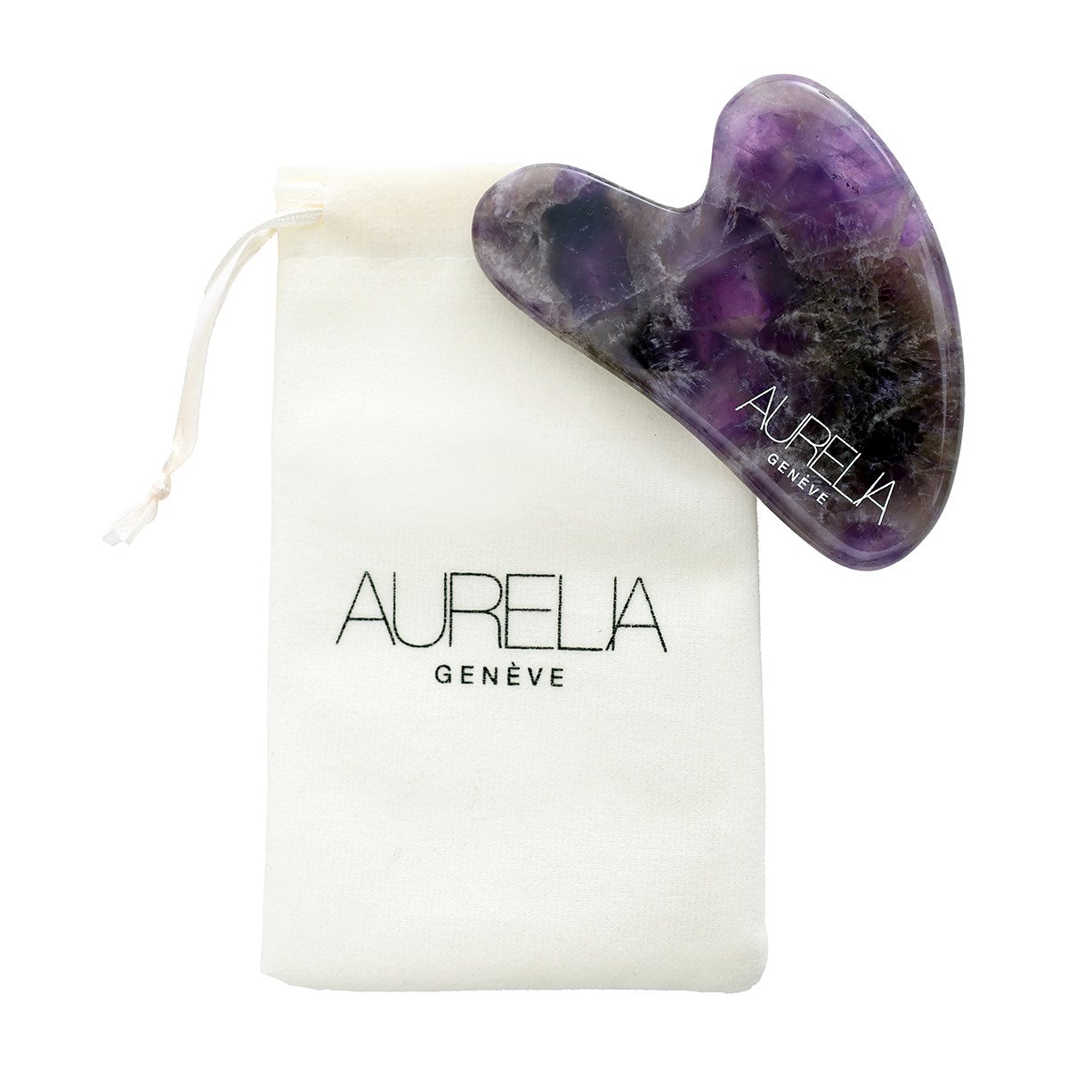 Amethyst Crystal Heart Gua Sha
