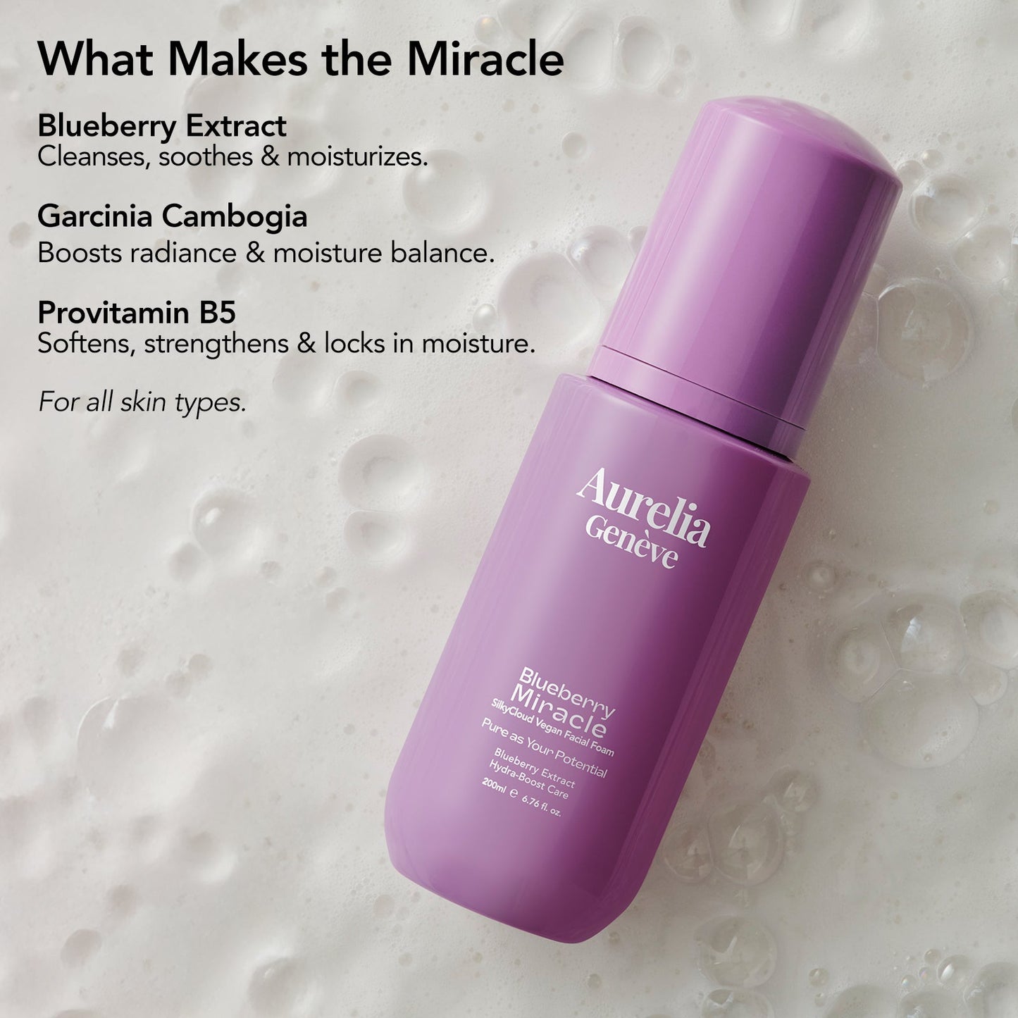 Blueberry Miracle - SilkyCloud Vegan Yüz Temizleme Köpüğü