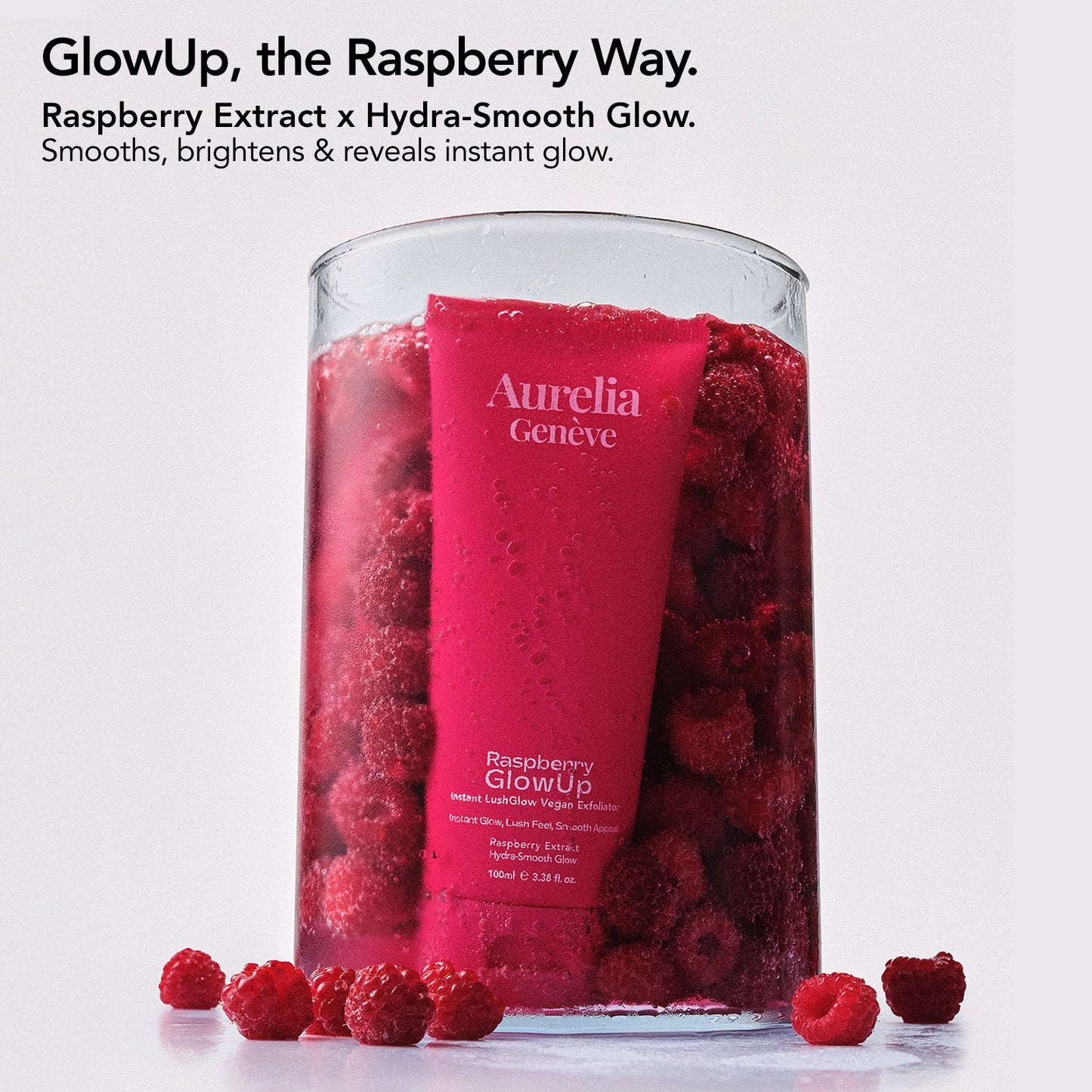 Raspberry GlowUp - Instant LushGlow Vegan Peeling
