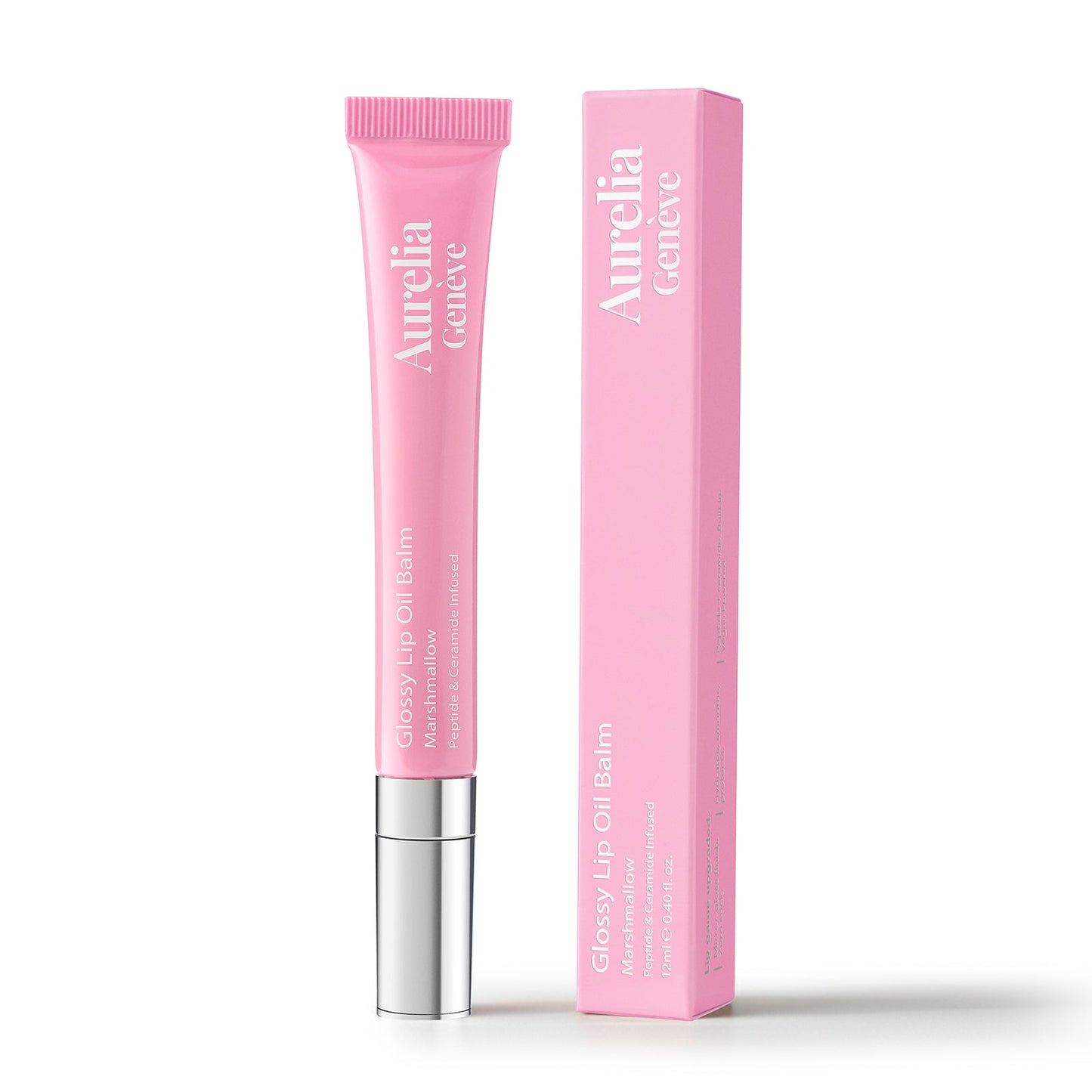 Glossy Lip Oil Balm - Peptide & Ceramid Infused - Marshmallow